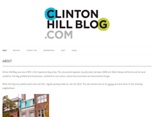 Tablet Screenshot of clintonhillblog.com